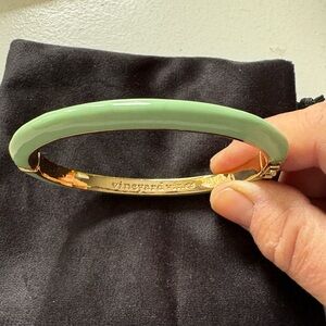 Vineyard Vines Mint Green and Gold Bracelet